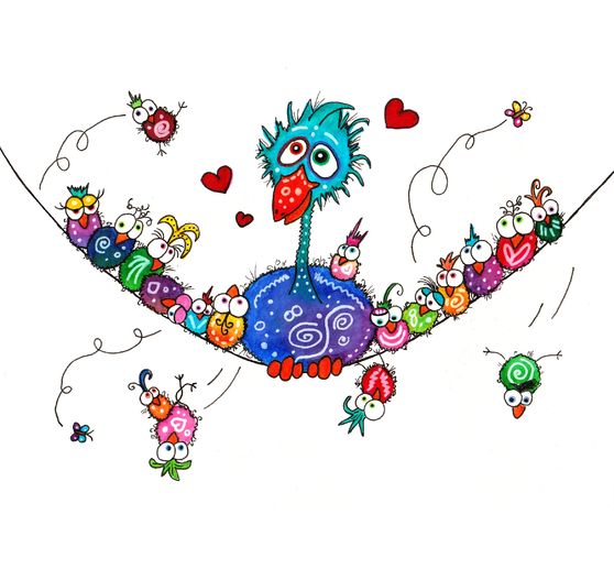 167_Dodo_Aquarellbild - Der Vogelschreck