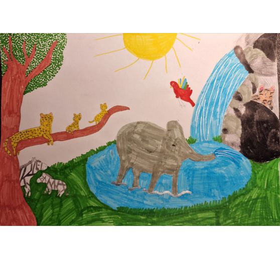 82_Leo Farbtupfer_Das bunte Erwachen am Wasserloch