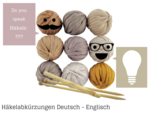 &Uuml;bersetzung von H&auml;kelanleitungen Deutsch Englisch