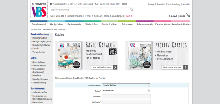 VBS Katalog online