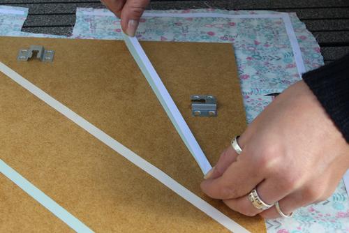 Memoboard aus Bilderrahmen selbstgemacht Schritt 3 Memoboard selber machen Anleitung Schritt 3