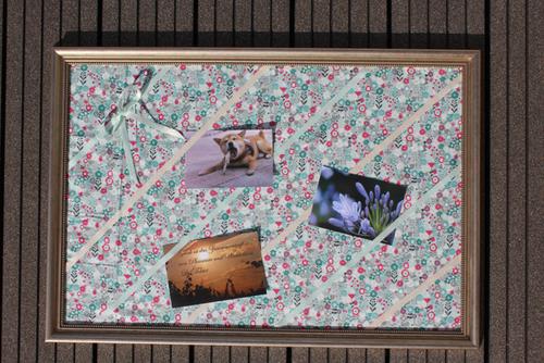 Memoboard aus Bilderrahmen selbstgemacht Schritt 14 Memoboard selber machen Anleitung Schritt 14