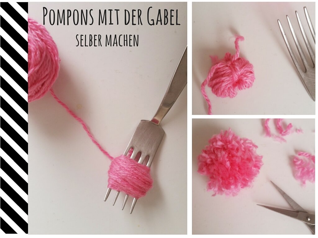 Kleine Pompons und Bommel selber machen