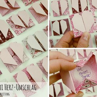 Pokyny pro origami: Skládání obálky se srdcem