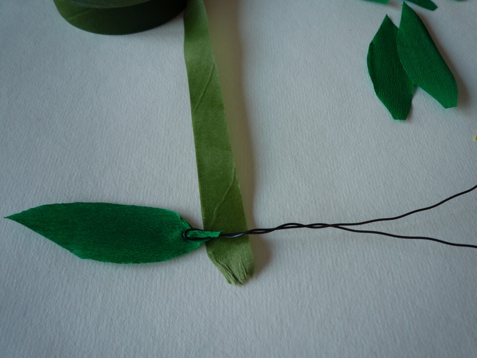 Papierblumen basteln