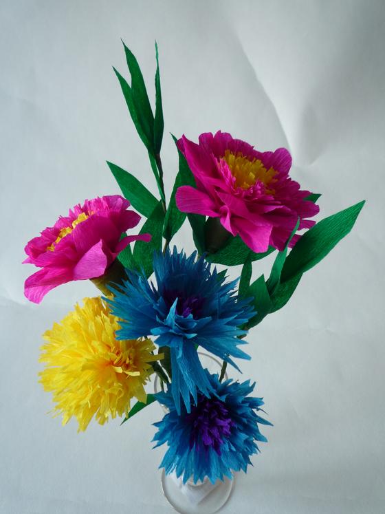 Papierblumen basteln