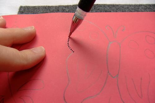 Prickellaterne Losprickeln Tischlaterne basteln