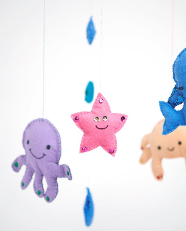 Mobile Basteln - fertig3 Mobile Bastelanleitung fertig