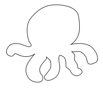 Mobile Basteln - Vorlage Krake Mobile Bastelanleitung - Vorlage Krake