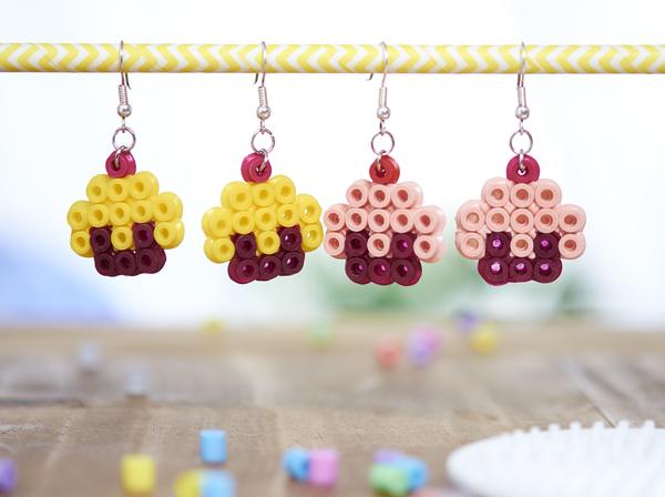 Bügelperlen Ohrringe Hamaperlen Ohrringe