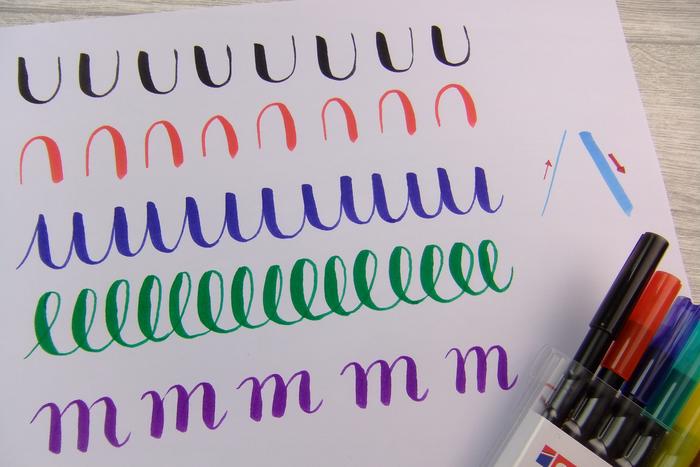 Hand lettering lernen - Brush lettering Hand lettering Tutorial - Brush lettering