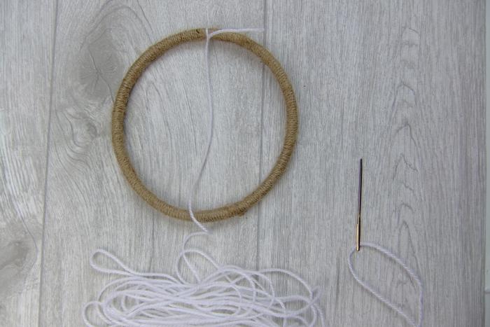 Traumfänger basteln - Netz weben Traumfänger selber basteln - Netz weben