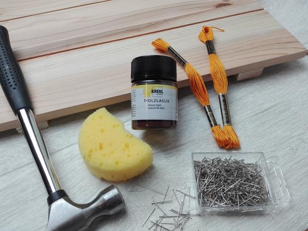 Fadenbild selber machen - Material