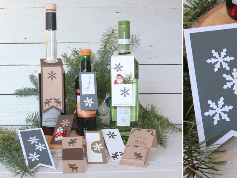 Flaschenanhänger diy - Fertig