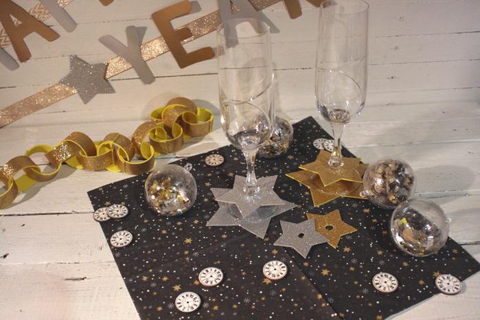 Silvesterdeko - Ergebnis 3 Silvesterdeko selber machen 3