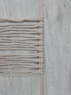 Makramee-Wandbehang Knüpfen 2