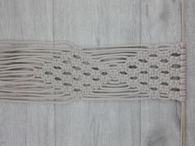 Makramee-Wandbehang Knüpfen 18