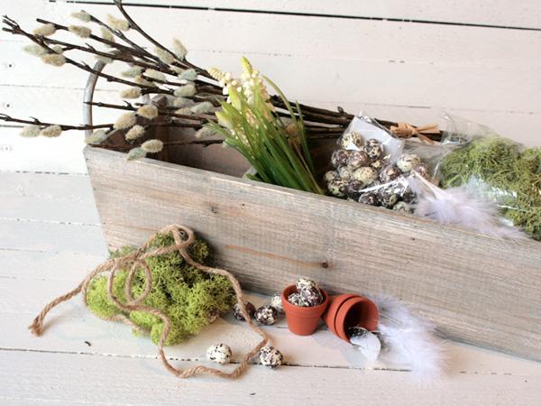 Material f&uuml;r sch&ouml;ne Tischdeko zu Ostern