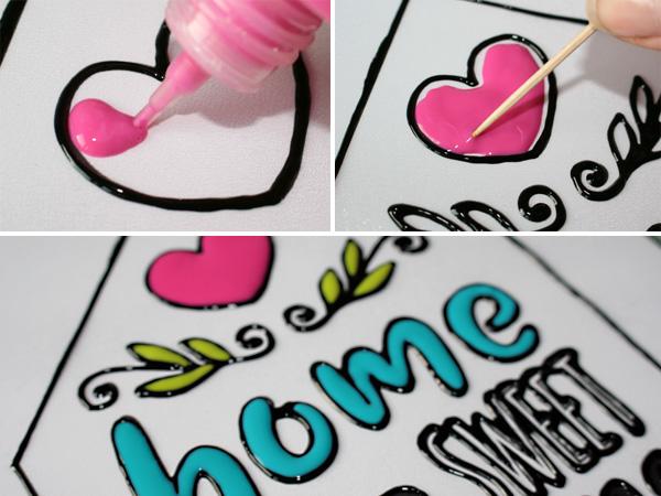 Ausmalen der Flächen