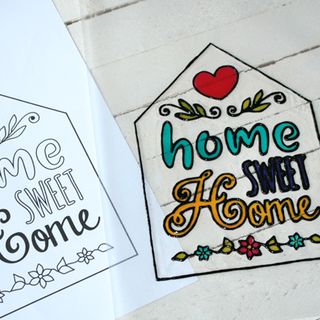 DIY-Door sign Home Sweet Home