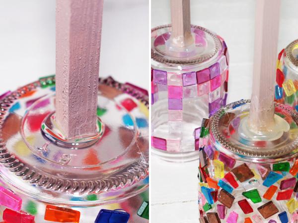 Windlicht mit steckern selber machen für den Garten