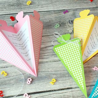 Homemade: Invitation cards for school enrollment