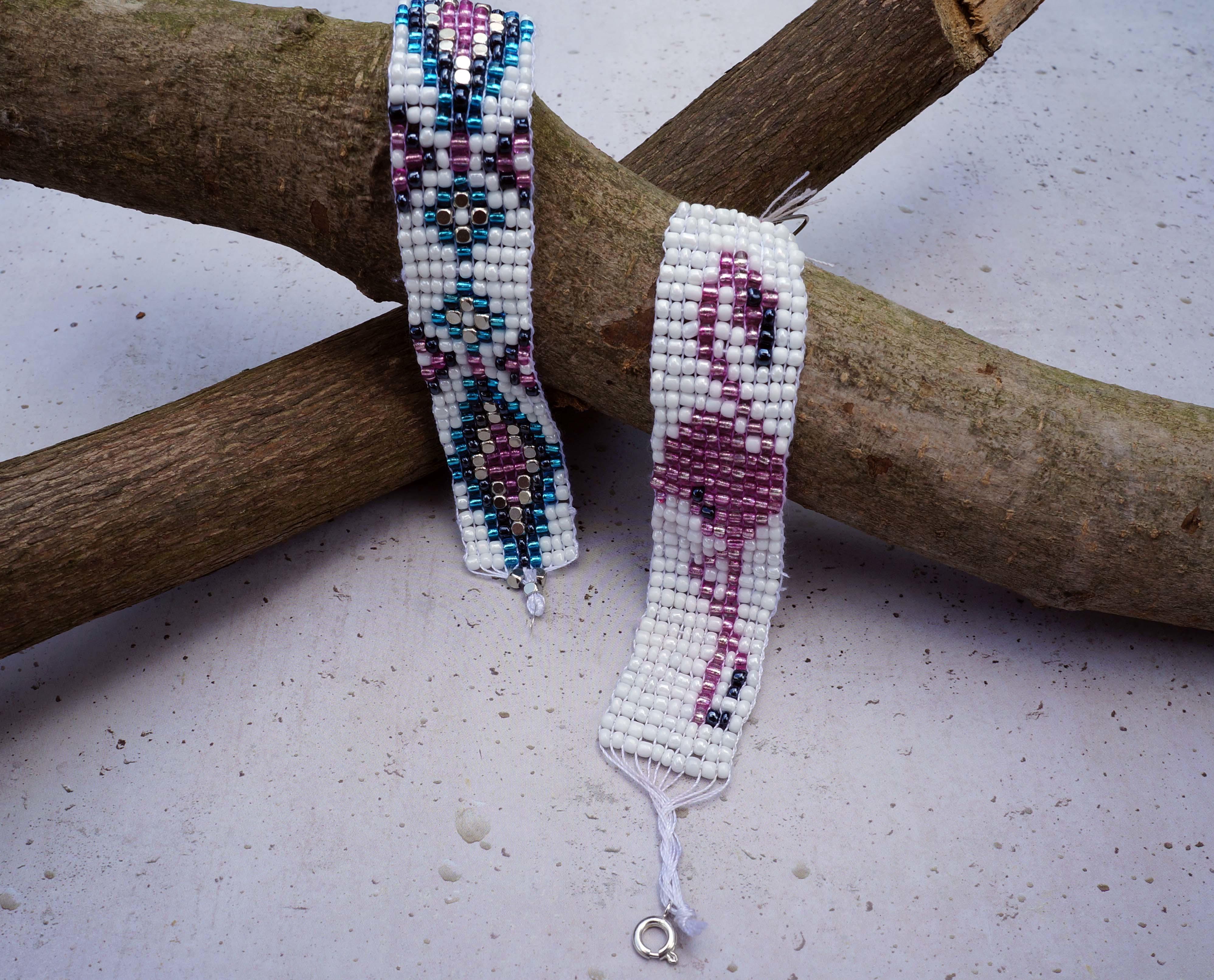 Flamingo Armbänder selber machen