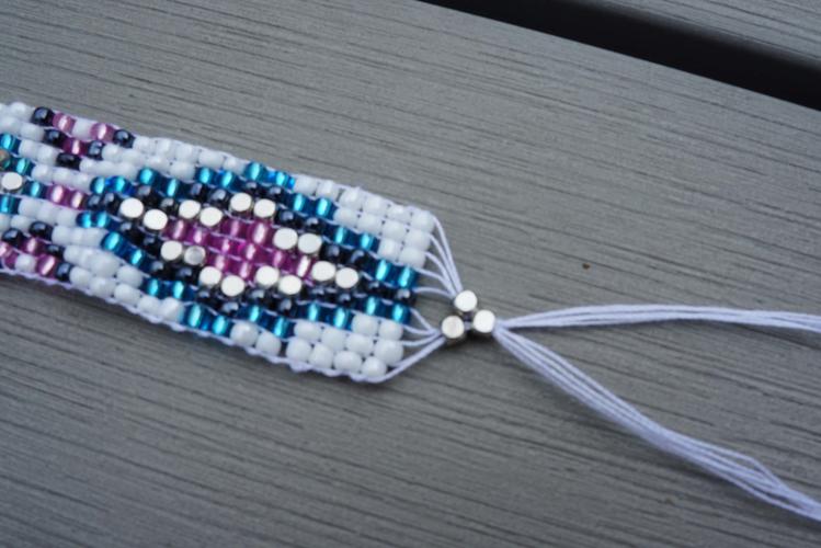 Armbänder weben Flamingo