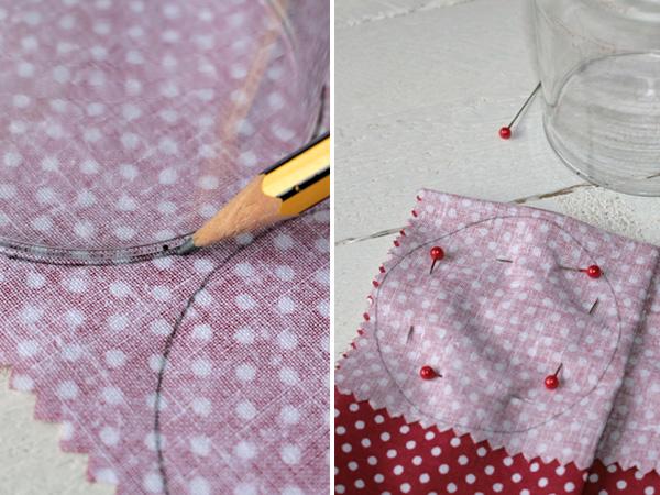 Stoffblumen: vorzeichnen Blumen aus Stoff einfach selber nähen