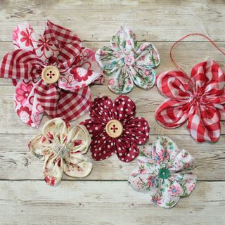Make your own flowers from fabric
