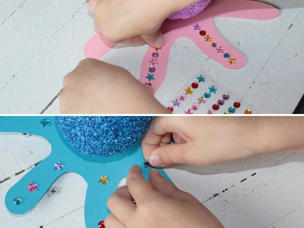 Krake basteln mit Foam Clay