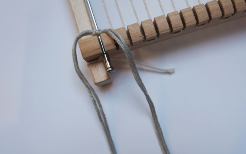 Wandteppich:vorbereitungen 2  Wandteppich mit weaving frame