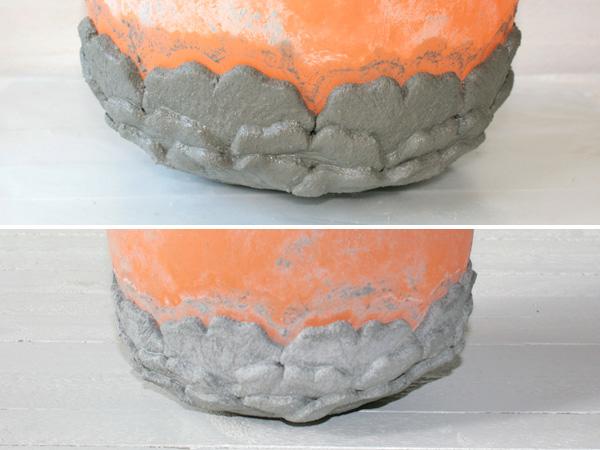 Schale aus Knetbeton: dekorieren 2 Schale aus Knetbeton mit Luftballon