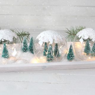 Beleuchtete Winterlandschaft basteln