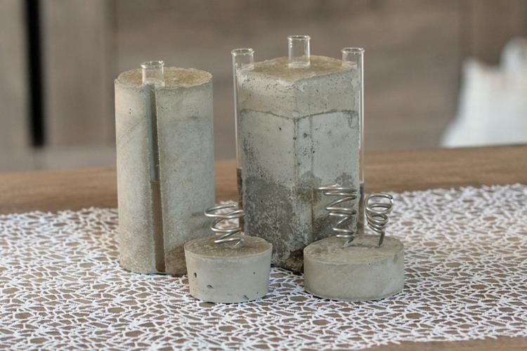 Betonvasen: Ergebnis Unser Ergebnis für die DIY Betonvasen für eure Pflanzen