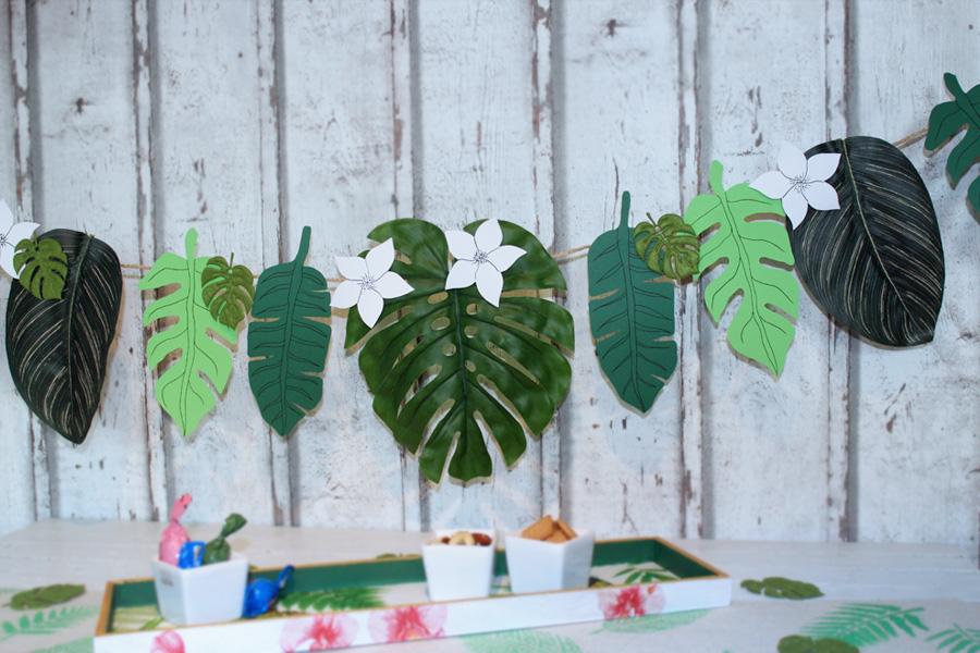 Ergebnis der Blättergirlande im Sommerparty Teil 4
