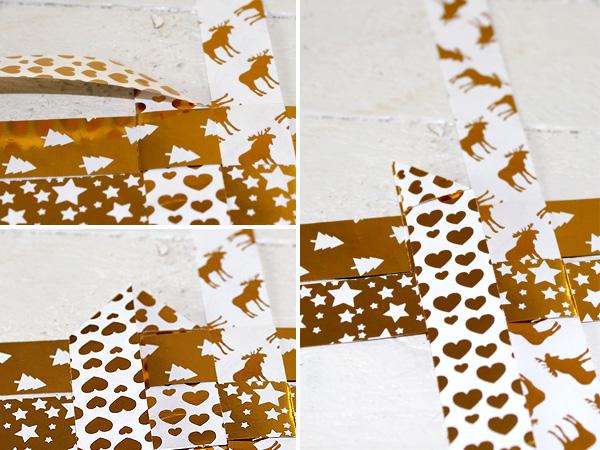 Fröbel Lichterkette: Schritt 2 Lichterkette aus Fröbelsternen selber basteln