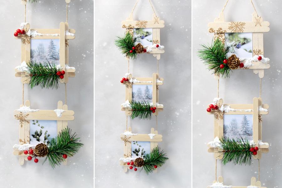 Geschenkidee: Bilderrahmen selber basteln. Tolle Geschenkidee auf für Kinder