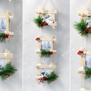 Geschenkidee: Bilderrahmen selber basteln. Tolle Geschenkidee auf für Kinder