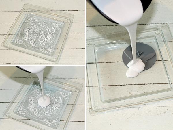 Fliesen gießen: Kera Flott Einleger Fliesen selber gießen mit tollen Mustern. Ornamente