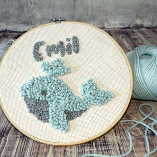 Punch Needle: Sweet whale