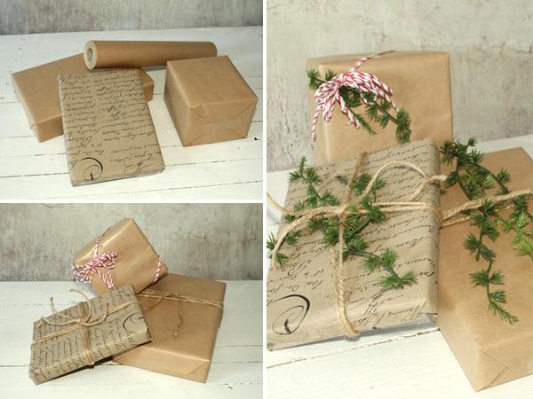 Weihnachtliche Geschenkverpackung_einpacken