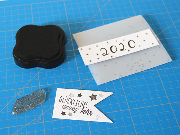 Genähte Konfettitüten_stempel Genähte Konfettitüten mit Stempeln verzieren