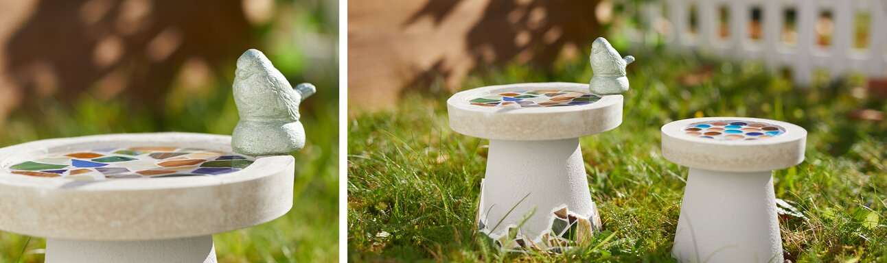 Vogeltränke aus Beton