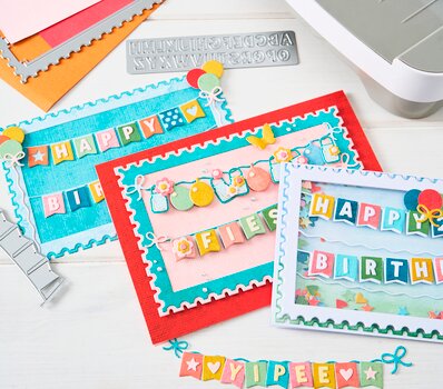 Sizzix Thinlits Stanzschablone "All about Banners" 