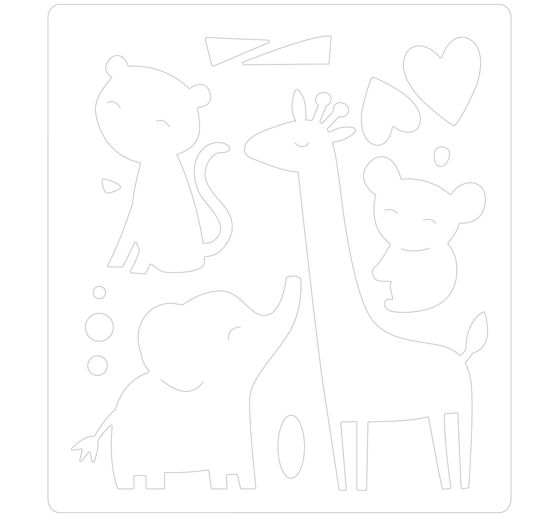 Výseková šablona Sizzix Bigz "Zoo Friends"