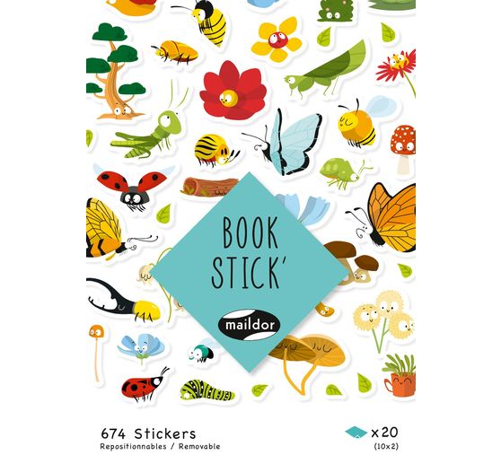 Sticker-Book "Happy Nature" 674 pieces