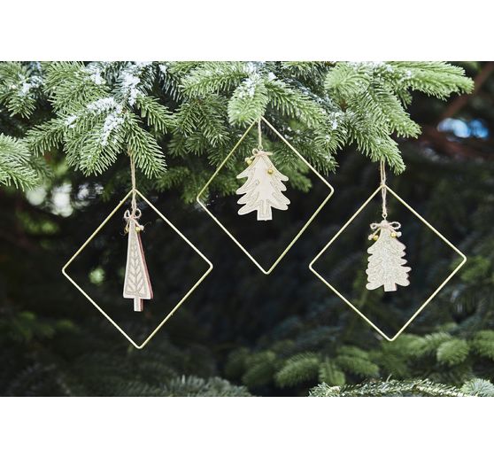 Rico Design Metal ring "Square", White