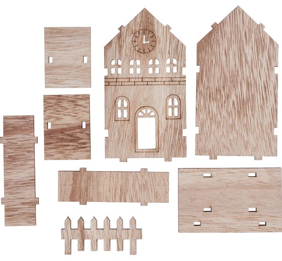 Dřevěná stavebnice VBS "Vila s plotem"