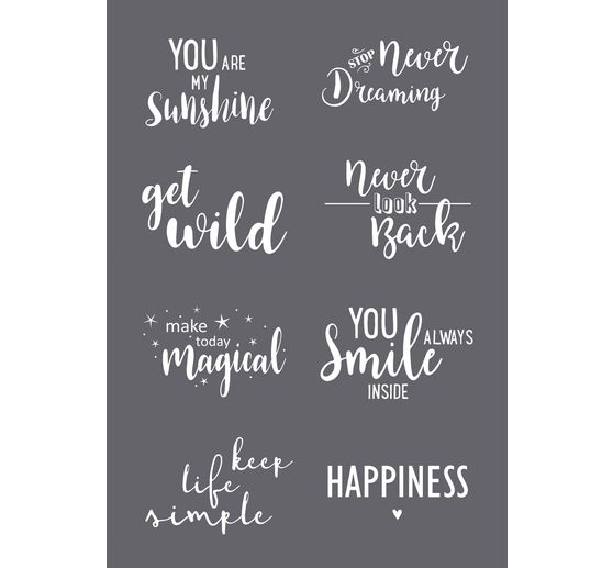 Stencil "Statements", A5